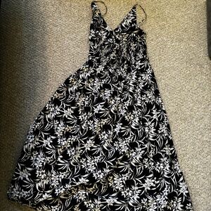 Madewell size 12 black and white floral dress